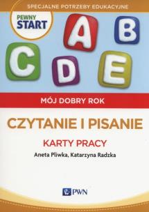 Okładka książki Pewny start.Mój dobry rok Czytanie i pisanie Karty pracy