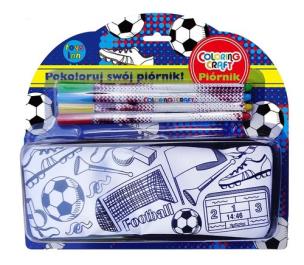 Opakowanie Piórnik Football + 4 markery