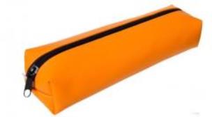 Opakowanie Piórnik PA402 ekoskóra pomarańczowy MESIO