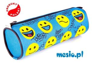 Opakowanie Piórnik tuba TU615 Buźki niebieskie MESIO