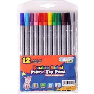 Opakowanie Pisaki dwustronne 12 kolorów