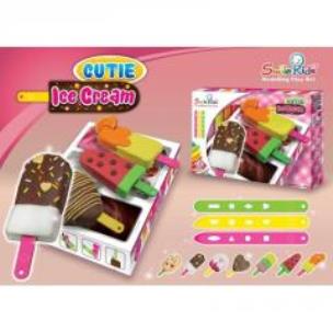 Opakowanie Plastelina 180g 10 foremek Lody