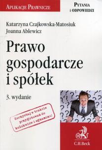 Okładka książki Prawo gospodarcze i spółek