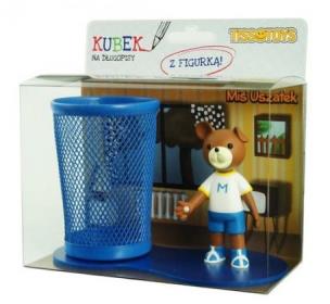 Okładka książki Przybornik biurkowy z figurką Miś Uszatek Lato