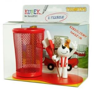 Okładka książki Przybornik biurkowy z figurką Reksio Kibic