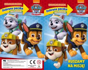 Okładka książki PSI PATROL. dobrana paczka. ZŁAP i KOLORUJ (z euro-zawieszką)