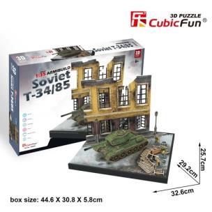 Opakowanie Puzzle 3D Soviet T-34/85 213 elementów