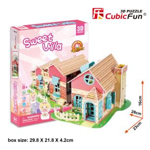 Opakowanie Puzzle 3D Sweet Villa Domek dla lalek 84 elementy
