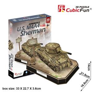 Opakowanie Puzzle 3D US M4A4 Sherman 263 elementy