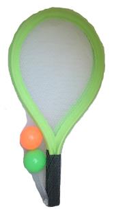 Opakowanie Rakietki siatkowe plażowe 56 cm + 2 piłeczki zielone