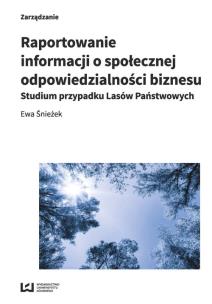 Okładka książki Raportowanie informacji o społecznej odpowiedzialności biznesu