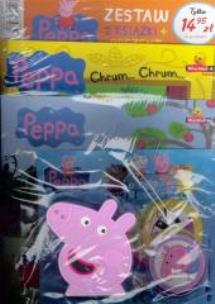 Okładka książki Świnka Peppa. Zestaw 2 książeczek + prezent