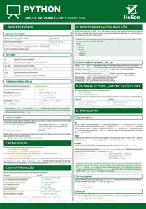 Okładka książki Tablice informatyczne Python