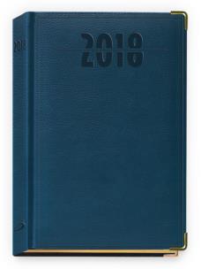 Opakowanie Terminarz 2018 - A5 Lux Złocony - granatowy