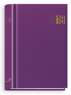 Opakowanie Terminarz 2018 - B6 Madrid - fioletowy