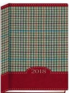 Opakowanie Terminarz 2018 - B7 Kolorowy - kratka czerwona