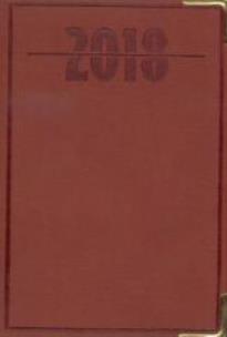 Opakowanie Terminarz 2018 - B7 Lux Złocony - brązowy