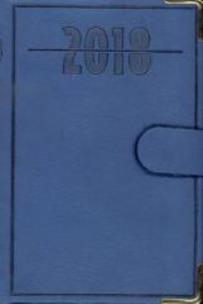 Opakowanie Terminarz 2018 - B7 Lux Złocony z zapinką nieb.