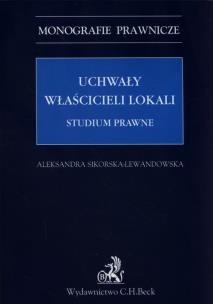 Okładka książki Uchwały właścicieli lokali Studium prawne