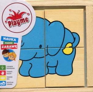 Opakowanie Układanka drewniana Zwierzęta Playme