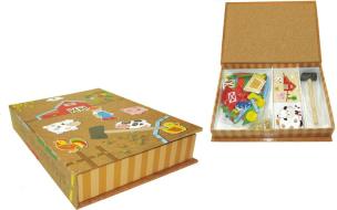 Opakowanie Układanka na korku z gwoździkami Farma