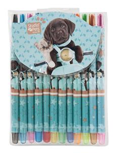 Opakowanie Zestaw kredek Studio Pets Skuter 12 kolorów