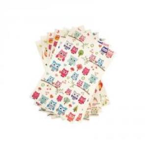 Opakowanie Zestaw naklejek sowy