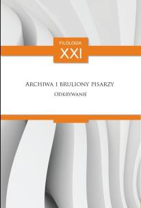 Okładka książki Archiwa i bruliony pisarzy