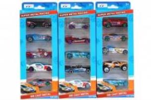 Opakowanie Auto osobowe metalowe 8cm 5el