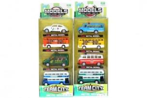 Opakowanie Autobus metalowy 8cm 4el