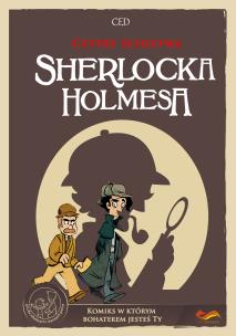 Okładka książki Cztery śledztwa Sherlocka Holmesa Komiks paragrafowy