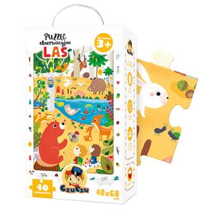 CzuCzu Puzzle obserwacyjne Las. Autor: Opracowanie zbiorowe. Multiszop.pl Okładka książki CzuCzu Puzzle obserwacyjne Las