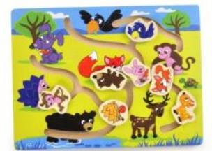 Opakowanie Drewniany labirynt Dzikie zwierzęta