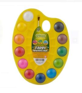 Opakowanie Farby akwarelowe 12 kolorów