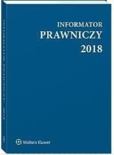 Okładka książki Informator Prawniczy 2018 A5 - niebieski