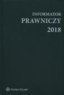 Okładka książki Informator Prawniczy 2018 A5 - zielony