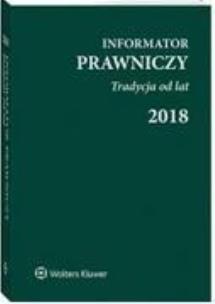 Okładka książki Informator Prawniczy 2018 B6 - zielony