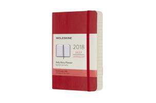 Opakowanie Kalendarz dzienny Moleskine 12M P, miękka oprawa, czerwony szkarłatny