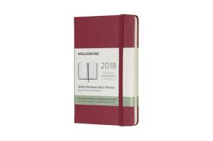 Opakowanie Kalendarz tygodniowy Moleskine bordowy