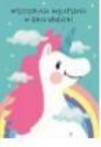 Okładka książki Karnet B6 Urodziny Jednorożec