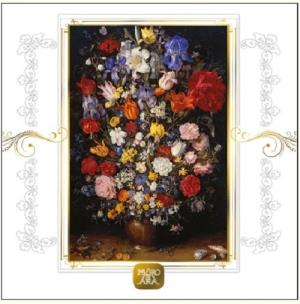 Opakowanie Karnet kwiaty 16x16 + koperta