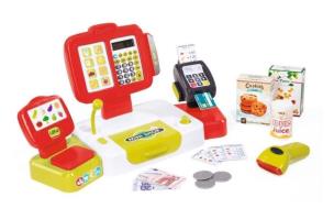 Opakowanie Kasa elektroniczna czerwona