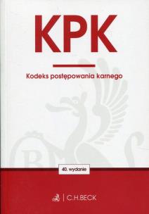 Okładka książki Kodeks postępowania karnego