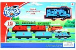 Opakowanie Kolejka plastikowa z akcesoriami 15el