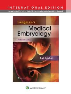 Okładka książki Langmans Medical Embryology 13e