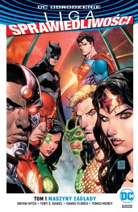 Okładka książki Liga Sprawiedliwości. T.1 Maszyny zagłady