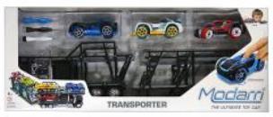 Opakowanie Modarri Transporter Ciężarówka z przyczep. +3 auta