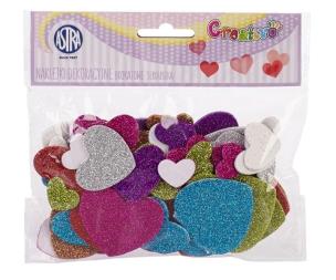 Opakowanie Naklejki dekoracyjne-brokatowe gwiazdki