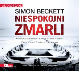 Niespokojni zmarli. Autor: Beckett Simon. Multiszop.pl Okładka książki Niespokojni zmarli