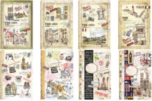 Opakowanie Notatnik ozdobny A4 80 stron kratka mix wzorów